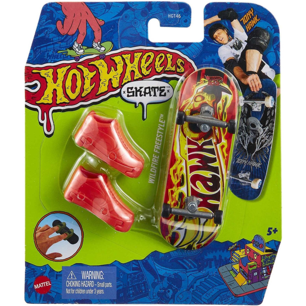 Ігровий набір Hot Wheels Скейт та взуття для пальчиків HGT46-11