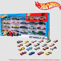 Фото Подарунковий набір автомобілів Hot Wheels 20 шт. H7045