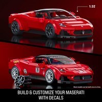 Фото Колекційна машинка-конструктор Hot Wheels Brick Shop Speed Maserati MC20 250 деталей JFR90